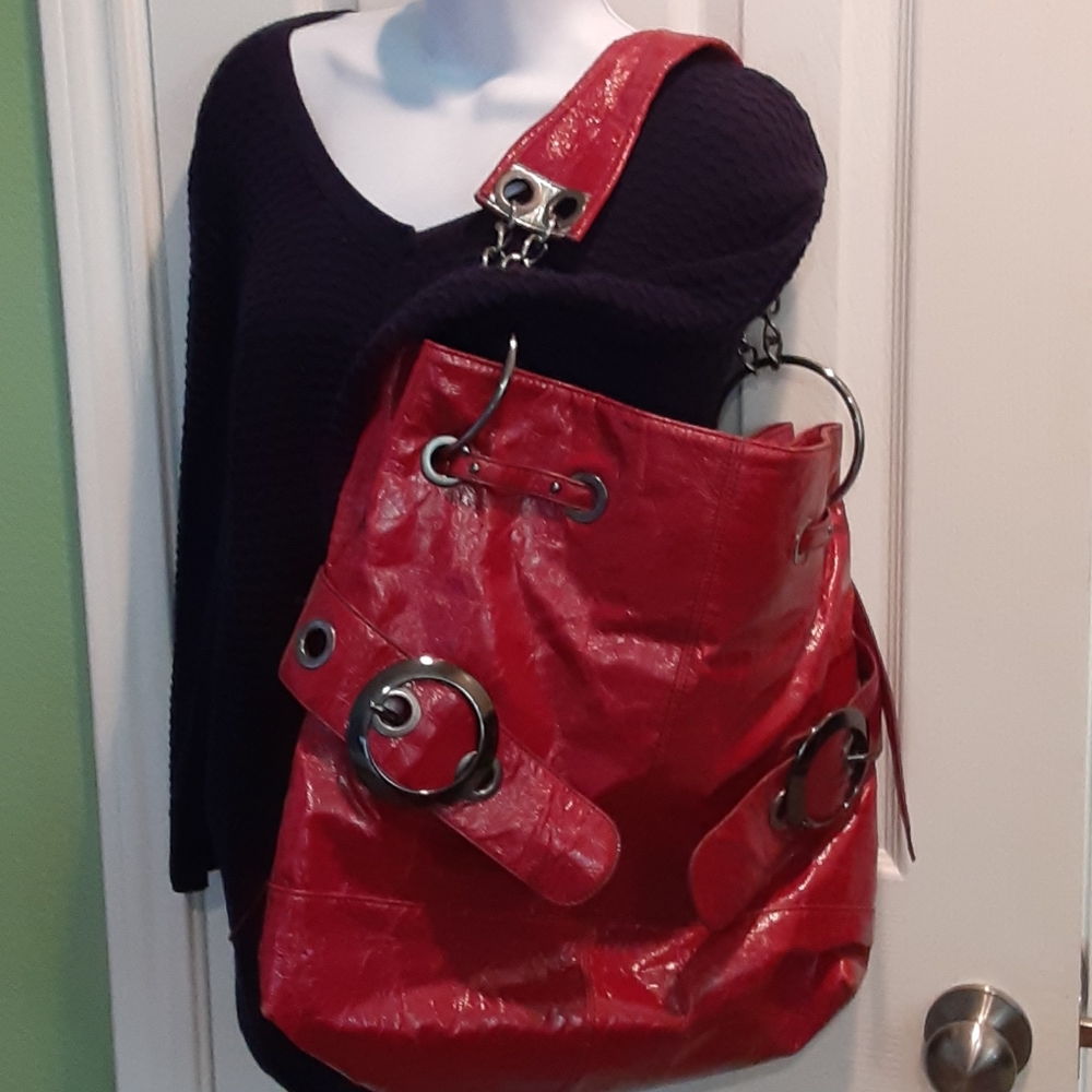 Large Big buddha Red Purse